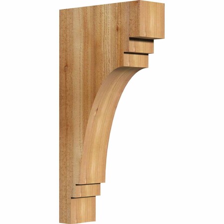 Ekena Millwork Pescadero Rough Sawn Corbel, Western Red Cedar, 4"W x 12"D x 24"H COR04X12X24PEC00RWR